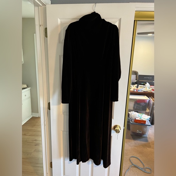 Moda Int’l Vintage Chocolate Brown Dress. Size XL. - Picture 1 of 12
